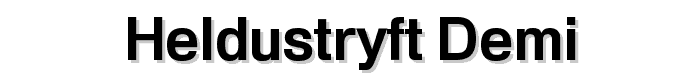 HeldustryFT Demi font